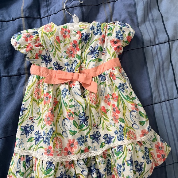 Rachel Zoe Kids Floral Dress - White, Pink, and Blue - Picture 2 of 2